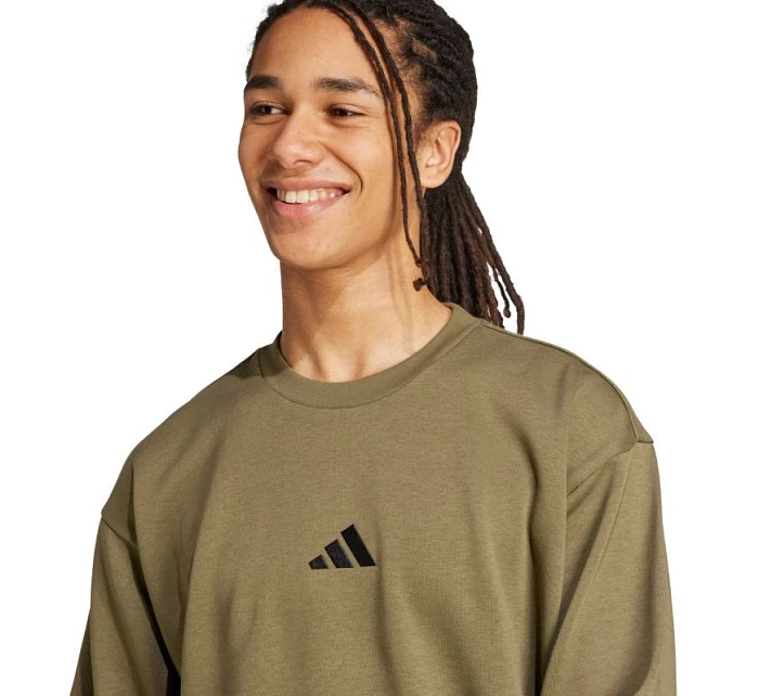 Pánská mikina adidas Essentials Feelcozy Fleece olivová KD5149 pánská Pánská mikina adidas Essentials Feelcozy Fleece olivová KD5149 pánská