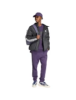 Pánské kalhoty Essentials 3Stripes Fleece purple model 21391475 - ADIDAS