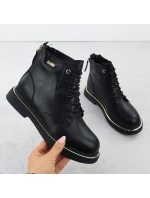 Dámské kožené boty Goe černé SS2N4101 Dámské kožené boty Goe černé SS2N4101