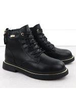 Dámské kožené boty Goe černé SS2N4101 Dámské kožené boty Goe černé SS2N4101