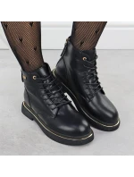 Dámské kožené boty Goe černé SS2N4101 Dámské kožené boty Goe černé SS2N4101