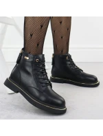 Dámské kožené boty Goe černé SS2N4101 Dámské kožené boty Goe černé SS2N4101