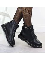 Dámské kožené boty Goe černé SS2N4101 Dámské kožené boty Goe černé SS2N4101