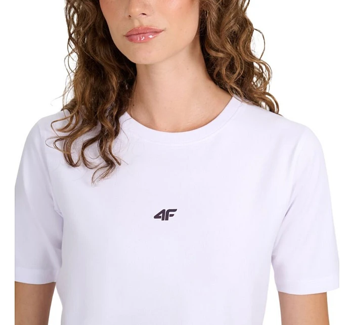Dámské tričko 4F F2971 bílé 4FWAW25TTSHF2971 10S Dámské tričko 4F F2971 bílé 4FWAW25TTSHF2971 10S