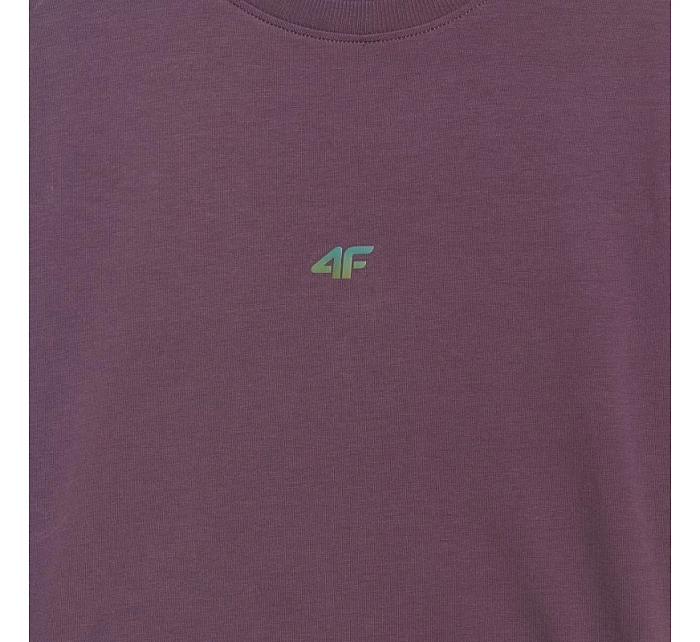 Dámské tričko tmavě fialové WAW25TTSH model 21749365 - 4F Dámské tričko tmavě fialové WAW25TTSH model 21749365 - 4F
