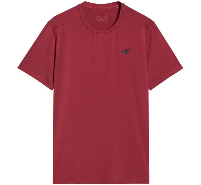 Pánské tričko 4F FNK M1521 tmavě červené 4FWAW25TFTSM1521 61S pánské Pánské tričko 4F FNK M1521 tmavě červené 4FWAW25TFTSM1521 61S pánské