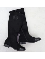 Dámské černé semišové kozačky M.Daszynski model 21905429 - M. Daszyński Dámské černé semišové kozačky M.Daszynski model 21905429 - M. Daszyński