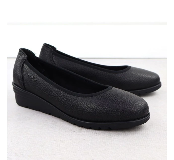 Dámské kožené nazouvací boty černé Rieker L5360-00 Dámské kožené nazouvací boty černé Rieker L5360-00