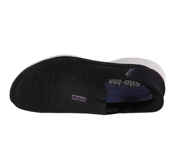 Boty Skechers Slip-Ins: GO Walk 6 - Fabulous View W 124569-BKLV Boty Skechers Slip-Ins: GO Walk 6 - Fabulous View W 124569-BKLV