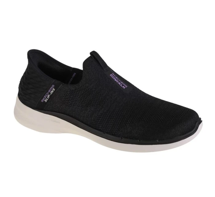 Boty Skechers Slip-Ins: GO Walk 6 - Fabulous View W 124569-BKLV Boty Skechers Slip-Ins: GO Walk 6 - Fabulous View W 124569-BKLV