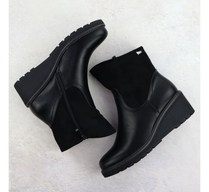 Dámské semišové boty na podpatku černé M.Daszynski model 21905643 - M. Daszyński Dámské semišové boty na podpatku černé M.Daszynski model 21905643 - M. Daszyński