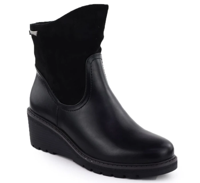 Dámské semišové boty na podpatku černé M.Daszynski model 21905643 - M. Daszyński Dámské semišové boty na podpatku černé M.Daszynski model 21905643 - M. Daszyński