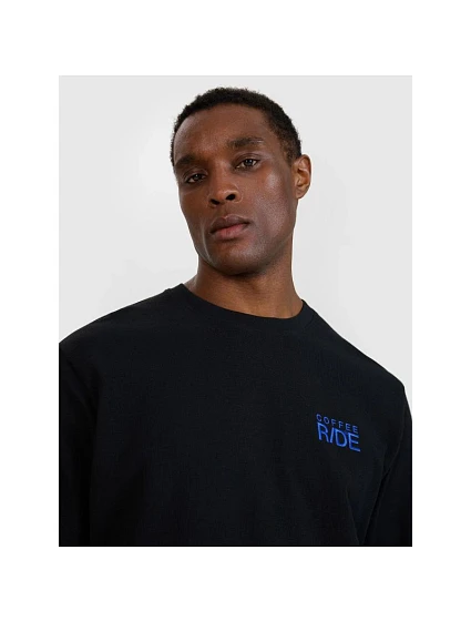 Pánské oversize tričko s potiskem a dlouhým rukávem model 21434578 pánské - 4F