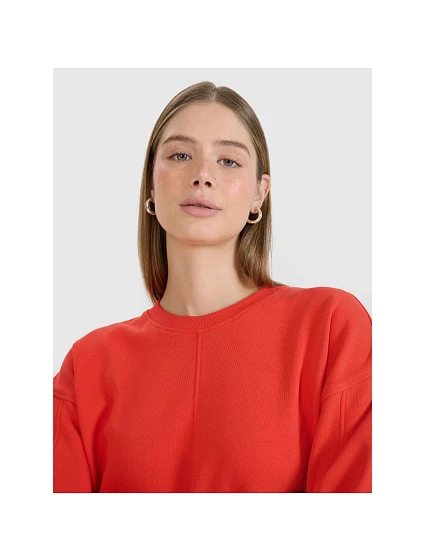 Dámská mikina model 21434893 oversize bez kapuce - 4F