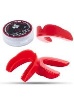 Chránič zubů + krabička - červený | Standardní