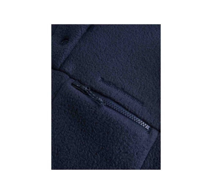 Mikina Peak Performance W Fleece Snap T Neck modrá Mikina Peak Performance W Fleece Snap T Neck modrá