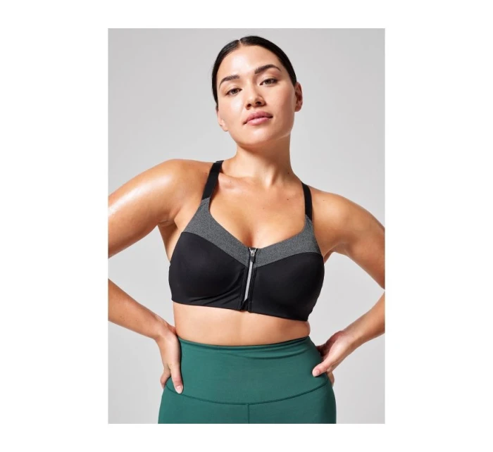 CASALL Sportovní podprsenka se zipem vpředu šedá CASALL Sportovní podprsenka se zipem vpředu šedá
