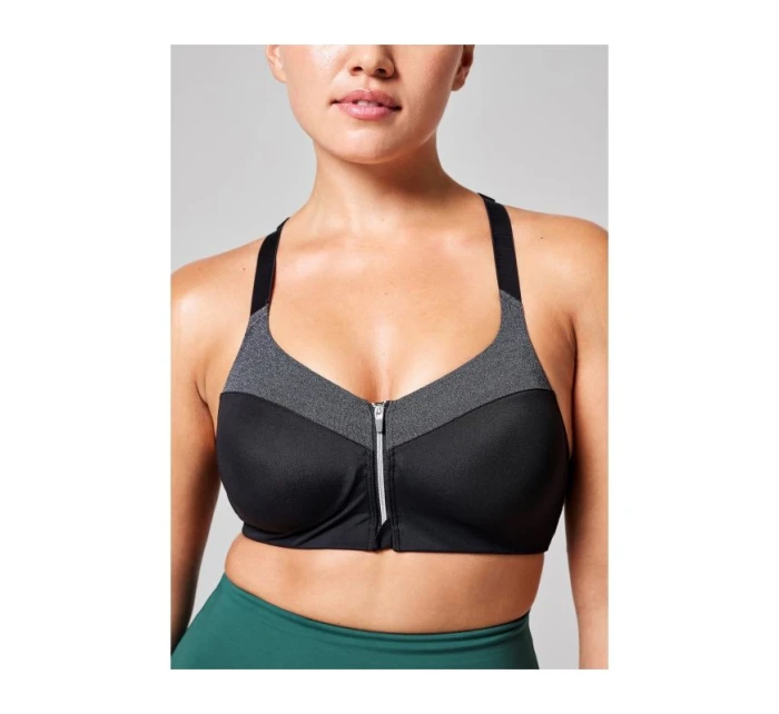 CASALL Sportovní podprsenka se zipem vpředu šedá CASALL Sportovní podprsenka se zipem vpředu šedá