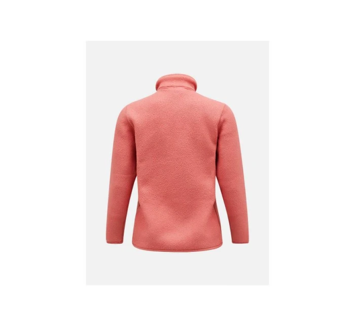 Peak Performance W Fleece Snap T mikina růžová Peak Performance W Fleece Snap T mikina růžová