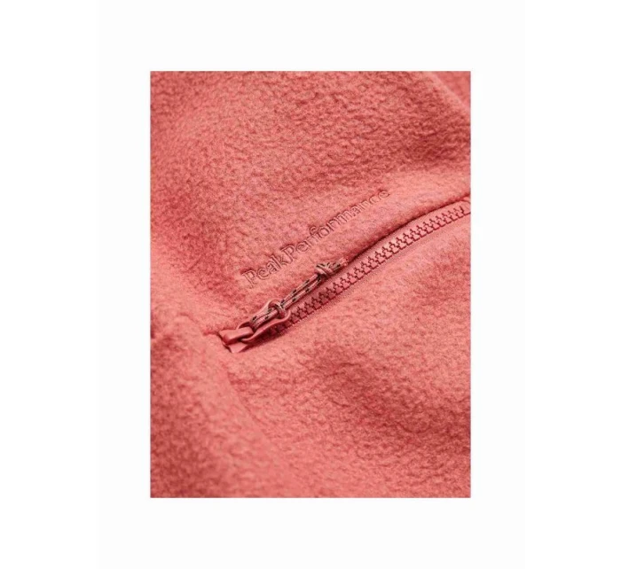 Peak Performance W Fleece Snap T mikina růžová Peak Performance W Fleece Snap T mikina růžová