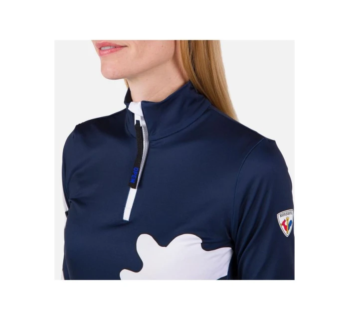 Tshirt W model 21940053 1/2 Zip Top blue dámské - Rossignol Tshirt W model 21940053 1/2 Zip Top blue dámské - Rossignol