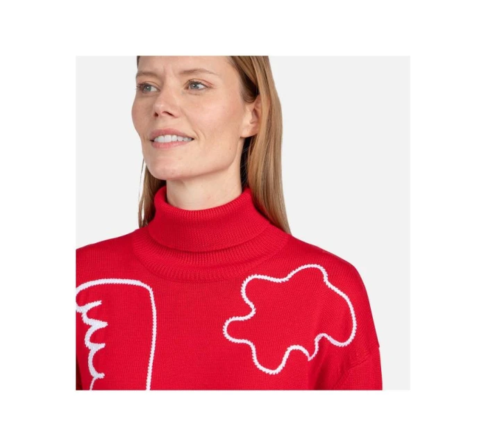 W model 21453190 Roll Neck Sweater Červená - Rossignol W model 21453190 Roll Neck Sweater Červená - Rossignol