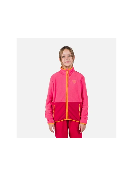 Rossignol Jr Strawpile Fleece Fz mikina růžová