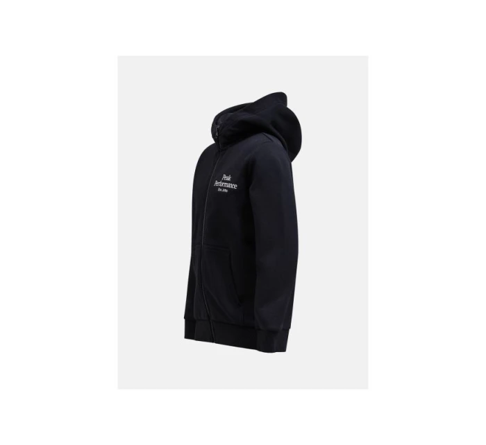 Peak Performance Jr Original Zip Hood Black Peak Performance Jr Original Zip Hood Black