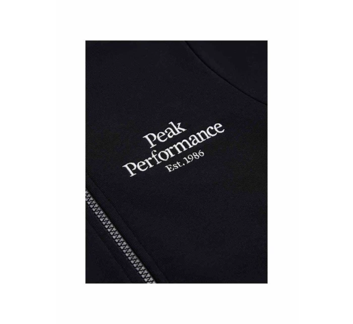 Peak Performance Jr Original Zip Hood Black Peak Performance Jr Original Zip Hood Black