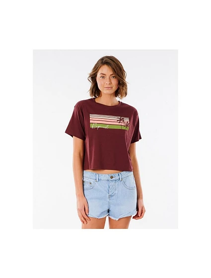 RIP CURL Tričko TALLOWS CROP TEE RIP CURL Tričko TALLOWS CROP TEE