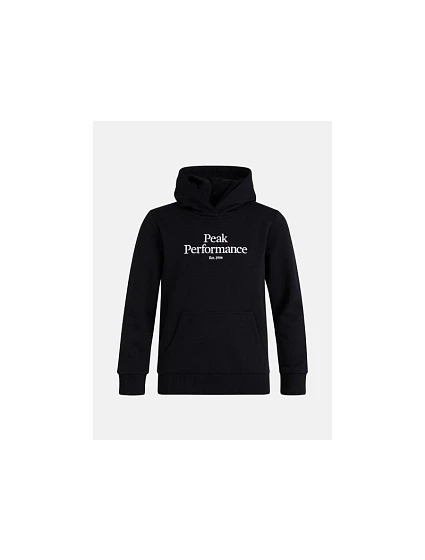 Mikina Peak Performance Jr Original Hood, černá Mikina Peak Performance Jr Original Hood, černá