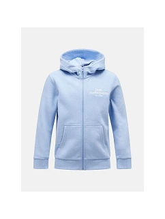 Mikina Peak Performance Jr Original Zip Hood, modrá