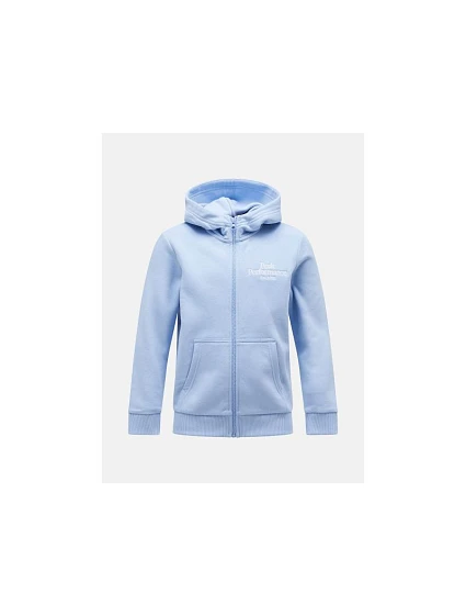 Mikina Peak Performance Jr Original Zip Hood, modrá Mikina Peak Performance Jr Original Zip Hood, modrá