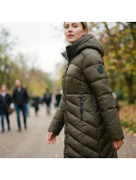 Norsko LONG DB LADY  dámská bunda (WZ5491F/GN) model 21768309 - Geographical Norway