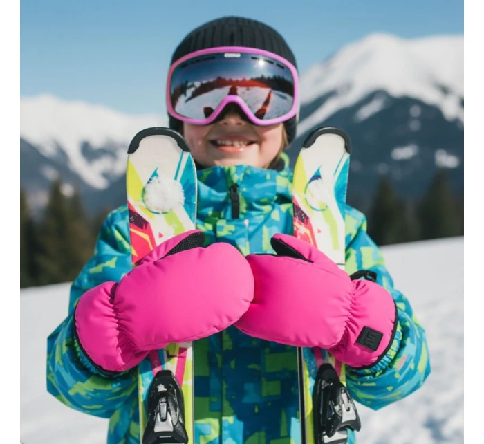 Zimní rukavice Meteor Juna XS růžová/černá Zimní rukavice Meteor Juna XS růžová/černá