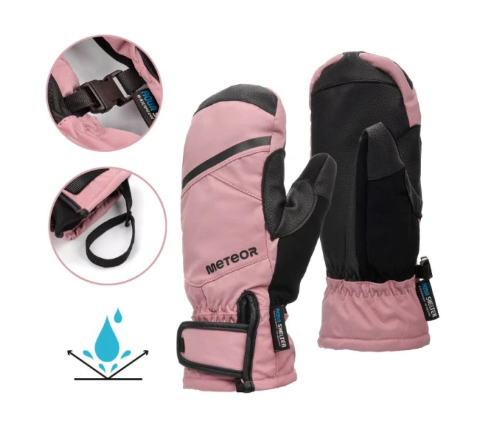 Zimní rukavice Meteor Hazy S růžová/černá Zimní rukavice Meteor Hazy S růžová/černá