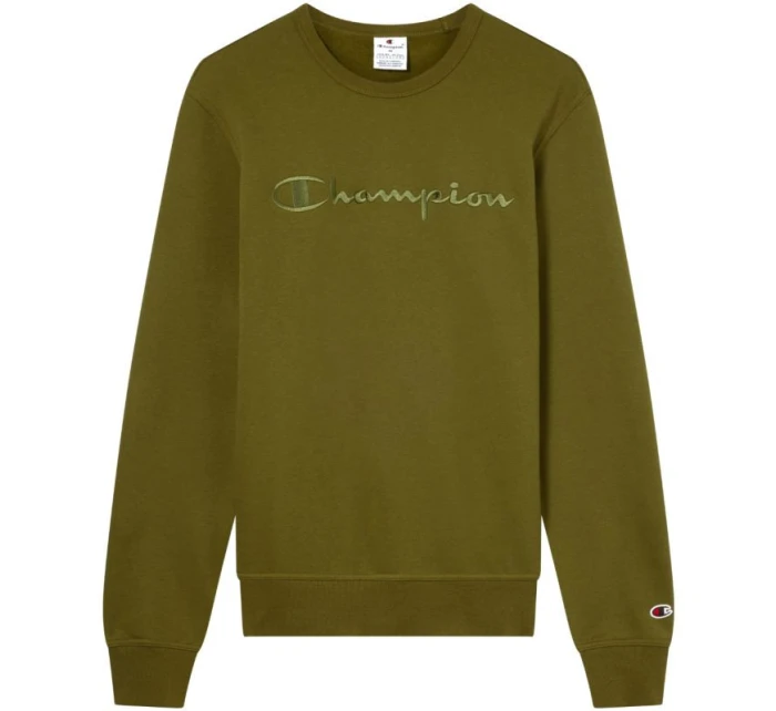 Pánská mikina Champion Crewneck Sweatshirt olive 220272 GS585 pánské Pánská mikina Champion Crewneck Sweatshirt olive 220272 GS585 pánské