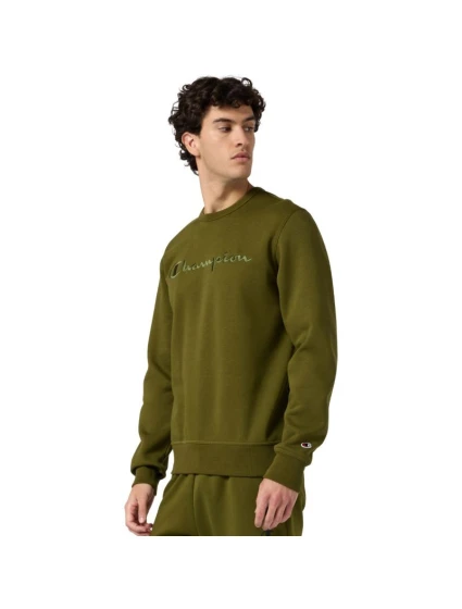 Pánská mikina Champion Crewneck Sweatshirt olive 220272 GS585 pánské Pánská mikina Champion Crewneck Sweatshirt olive 220272 GS585 pánské