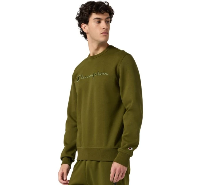 Pánská mikina Champion Crewneck Sweatshirt olive 220272 GS585 pánské Pánská mikina Champion Crewneck Sweatshirt olive 220272 GS585 pánské