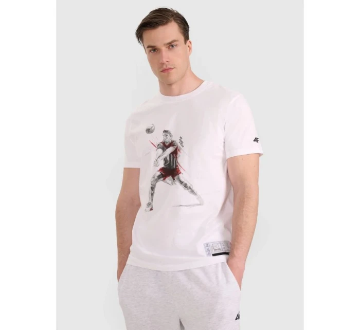 Pánské volejbalové tričko s potiskem model 21812112 pánské - 4F Pánské volejbalové tričko s potiskem model 21812112 pánské - 4F