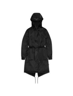 Nepromokavý kabát Rains STRING W PARKA W3 18550 84 BLACK GRAIN