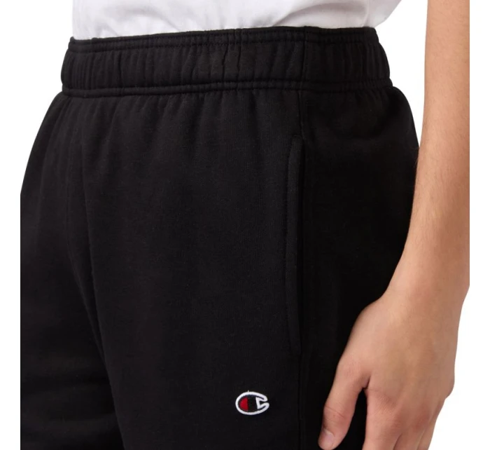 Champion Pánské kalhoty s žebrovanými manžetami černé 220299 KK001 Champion Pánské kalhoty s žebrovanými manžetami černé 220299 KK001
