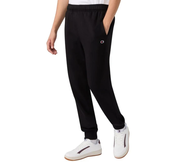 Champion Pánské kalhoty s žebrovanými manžetami černé 220299 KK001 Champion Pánské kalhoty s žebrovanými manžetami černé 220299 KK001