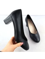 Dámské nízké lodičky na jehlovém podpatku černé Sergio model 21906133 - LEONE