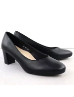 Dámské nízké lodičky na jehlovém podpatku černé Sergio model 21906133 - LEONE