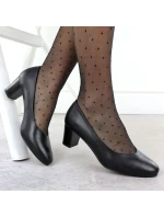 Dámské nízké lodičky na jehlovém podpatku černé Sergio model 21906133 - LEONE