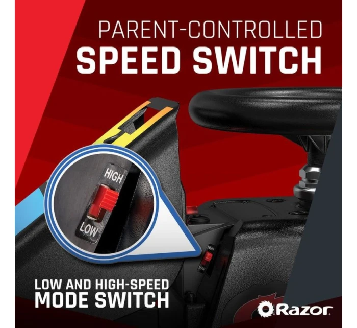 Razor CRAZY CART Shift Lightshow Lithium - Elektrické vozidlo pro driftování Razor CRAZY CART Shift Lightshow Lithium - Elektrické vozidlo pro driftování