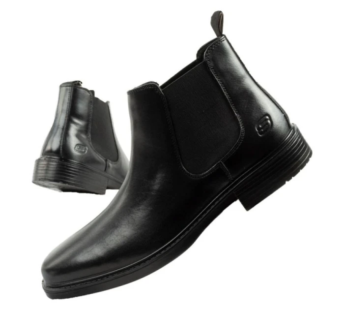 Pánské boty Skechers Miller-Boris sable boots smart leather Pánské boty Skechers Miller-Boris sable boots smart leather