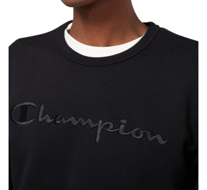 Pánská mikina Champion Crewneck Sweatshirt black 220272 KK001 pánské Pánská mikina Champion Crewneck Sweatshirt black 220272 KK001 pánské