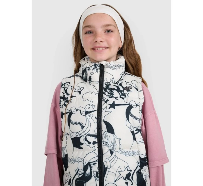 Dívčí rukávy bez rukávů se syntetickou výplní 4F 4FJRAW25TVJAF320-11A dětské Dívčí rukávy bez rukávů se syntetickou výplní 4F 4FJRAW25TVJAF320-11A dětské